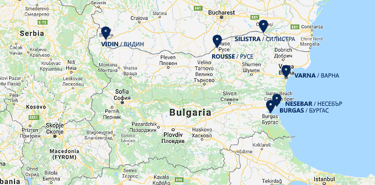 Shore excursion and port services visualization on map